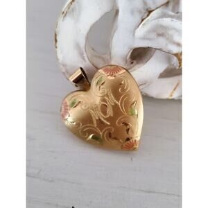 Vintage 1960s 14K Gold Fill PPC Engraved Mom Locket Pendant